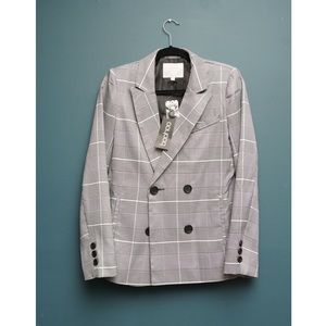 Boohoo Isabella Premium Check Tailored Blazer